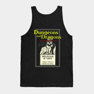 Satanic Panic DND Yellow Tank Top